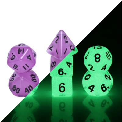 Mini Dice - D10 - Pourpre - Fluo - HD