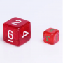 Mini Dice - D6 - Glitter - Rouge - Vert -  HD