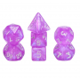 Mini Dice - D8 - Glitter - Pourpre - Argenté -  HD