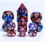 Mini Dice - D4  - Blend - Bleu - Rouge - Blanc -  HD