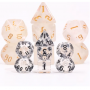 Mini Dice - D10 dizaine  - Translucide - Clair - Noir -  HD