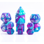 Mini Dice - D4  - Blend - Sarcelle - Pourpre - Blanc - HD