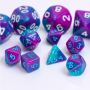 Mini Dice - D6  - Blend - Sarcelle - Pourpre - Blanc - HD