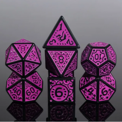 Opaque Magic Flame - D10 unité  - Pourpre  - Noir - HD