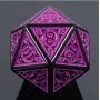 Opaque Magic Flame - D10 unité  - Pourpre  - Noir - HD