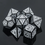 Opaque Magic Flame - D20  - Argenté  - Noir - HD