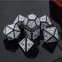 Opaque Magic Flame - D6  - Argenté  - Noir - HD