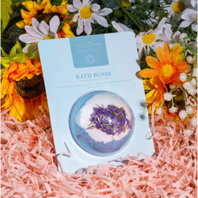 Bombe de bain avec set 7 dés surprise - Orchid - Udixi