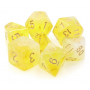 Dés Milky - D10 dizaine  - Jaune - Doré - HD