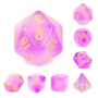 Dés Milky - D12 - Pourpre - Doré - HD