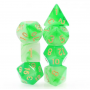 Dés Milky - D10 unité - Vert - Doré - HD