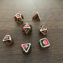Snake Skin - Metal - Rainbow - Rouge - Noir - Doré