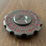 Spinning Dice - Metal - Noir - gris - Rouge