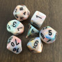 Chessex - Mega Hedral  - Festive - Circus - Noir - Set 7 dés