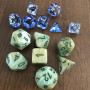 Chessex - Mega Hedral  - Marble  - Vert - Vert foncé - Set 7 dés