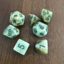 Chessex - Mega Hedral  - Marble  - Vert - Vert foncé - Set 7 dés