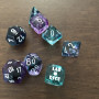 Chessex - Lab Dice 8  - Nebula - Flourite - Blanc - CHX 30068