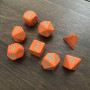 Chessex - Lab Dice 3 - Opaque - Orange - Turquoise - CHX 30038