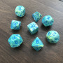 Chessex - Lab Dice 4 - Festive - Jardin - Bleu - CHX 30046