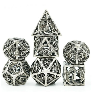 Hollow Flying Dragon Metal - Argenté - Udixi