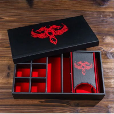 Coffret - Cuir - Rouge  - Tour à dés - Udixi