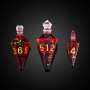 Dés Potions  - Set 7 dés - Rouge - Udixi