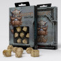 Dwarven - Set de dés - Doré  - Qworkshop