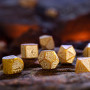 Dwarven - Set de dés - Doré  - Qworkshop