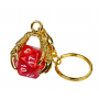 Porte clef dragon avec D20 Rouge