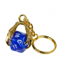Porte clef dragon avec D20 Bleu