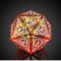 D20 géant 33mm -  Arêtes pointues - Orange - Udixi