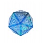 D20 géant 33mm -  Arêtes pointues - Bleu  - Udixi