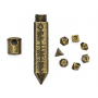Set mini 7mm avec Contenant en forme de balle - Doré - Udixi