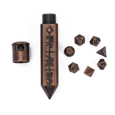 Set mini 7mm avec Contenant en forme de balle - Cuivré - Udixi