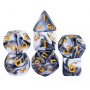 D10 unité - Mini dés  - Blend  - Noir - Blanc - Acrylique - Udixi