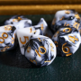 D10 unité - Mini dés  - Blend  - Noir - Blanc - Acrylique - Udixi