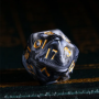 D10 unité - Mini dés  - Blend  - Noir - Blanc - Acrylique - Udixi