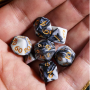 D12 - Mini dés  - Blend  - Noir - Blanc - Acrylique - Udixi