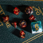 D10 - Mini dés  - Blend  - Rouge - Noir - Acrylique - Udixi