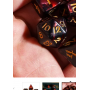 D10 - Mini dés  - Blend  - Rouge - Noir - Acrylique - Udixi