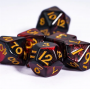 D10 - Mini dés  - Blend  - Rouge - Noir - Acrylique - Udixi