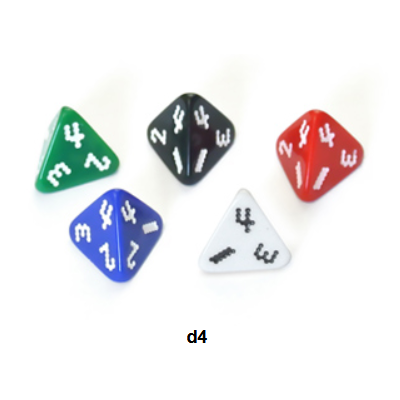 Optidice D4 - Vert - The Dice Lab