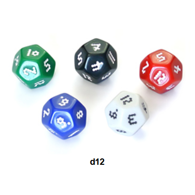 Optidice D12 - Blanc - The Dice Lab