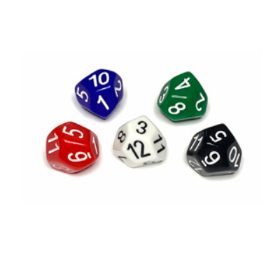 Skew D12 - Blanc - The Dice Lab