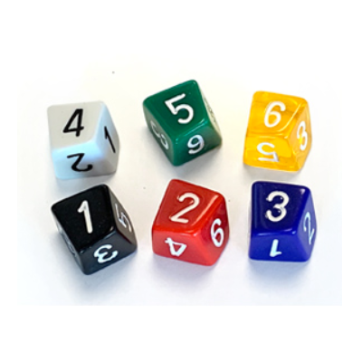 Skew D6 - Translucide Jaune - The Dice Lab