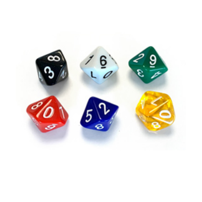 Skew D10 - Vert - The Dice Lab