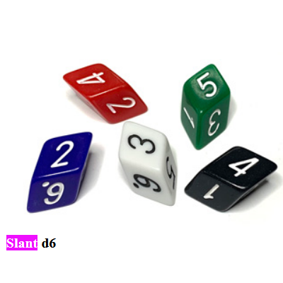 Slant D6 - Vert - The Dice Lab