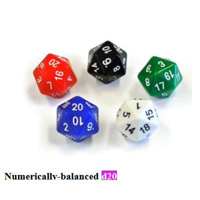 Equilibré - D20 - Vert - The Dice Lab