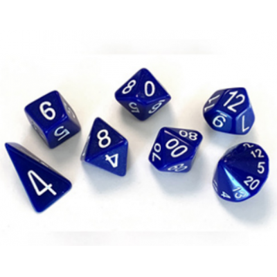 Set 7 dés Skew - Bleu - The Dice Lab