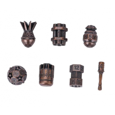 Set - métal - Bombe Nucleaire - Cuivré - Udixi